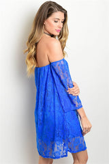 Royal Lace Off Shoulder